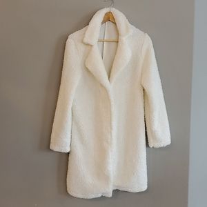 White teddy bear coat